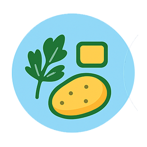 Icon of pierogis fresh ingredients like butter potato chives - Pierogi Bros